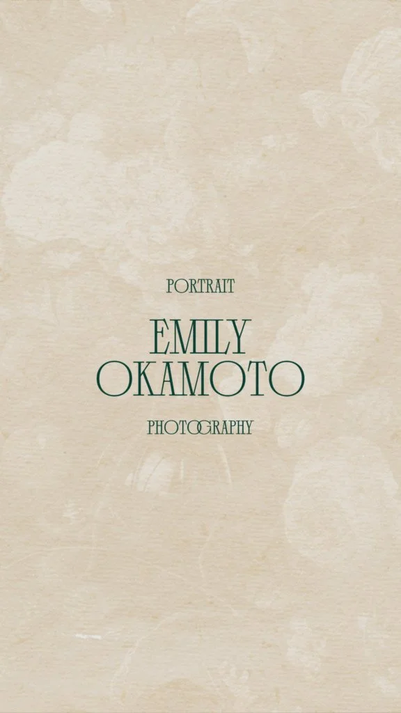 Logo design for Emily Okamoto Photography.