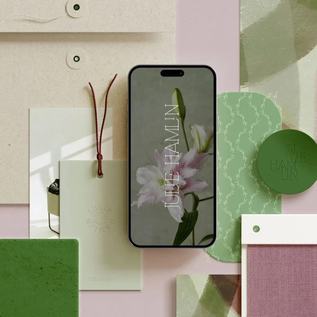 Branded stationery and wallpaper for a photographer.