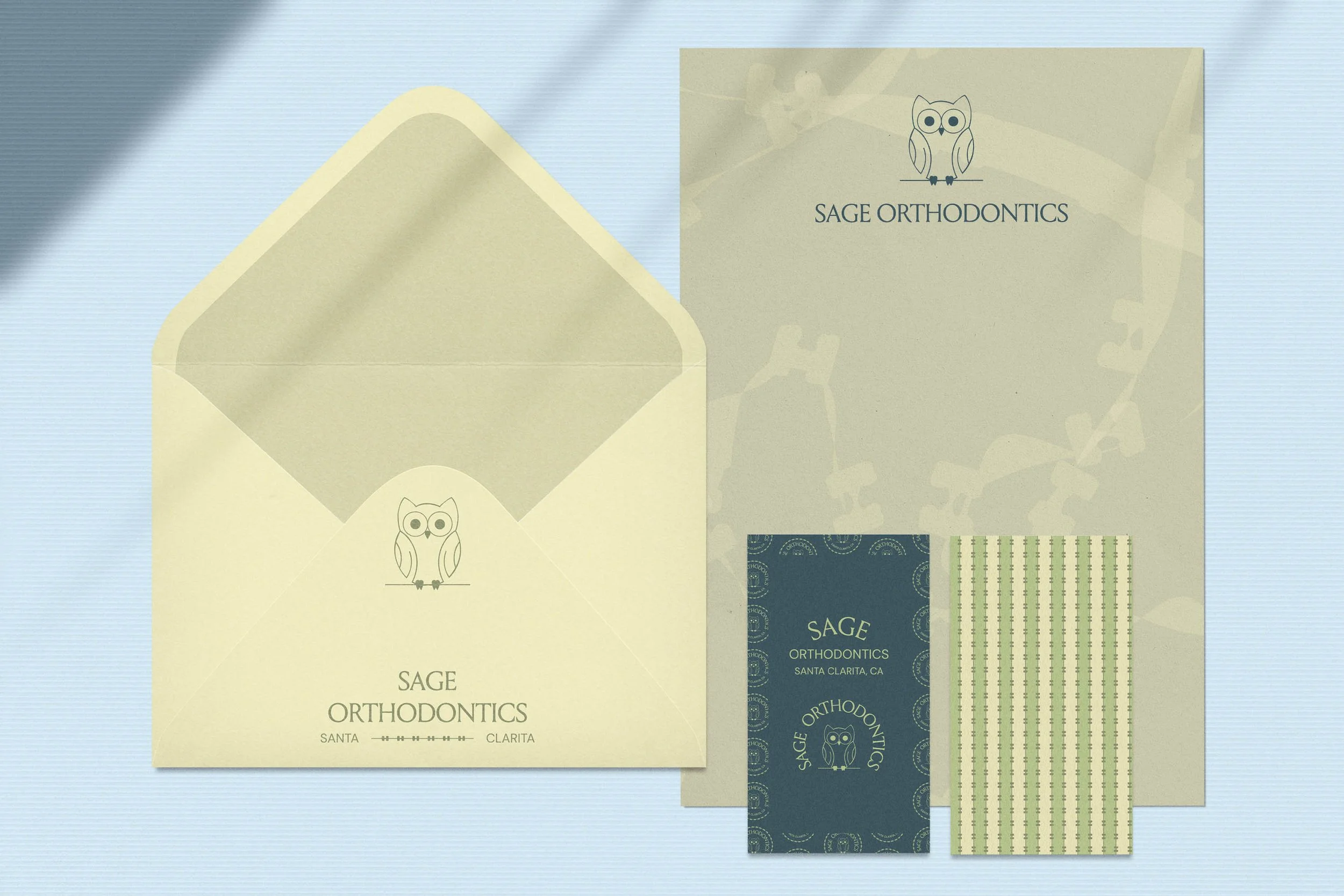 Branded files featuring Sage Orthodontics branding