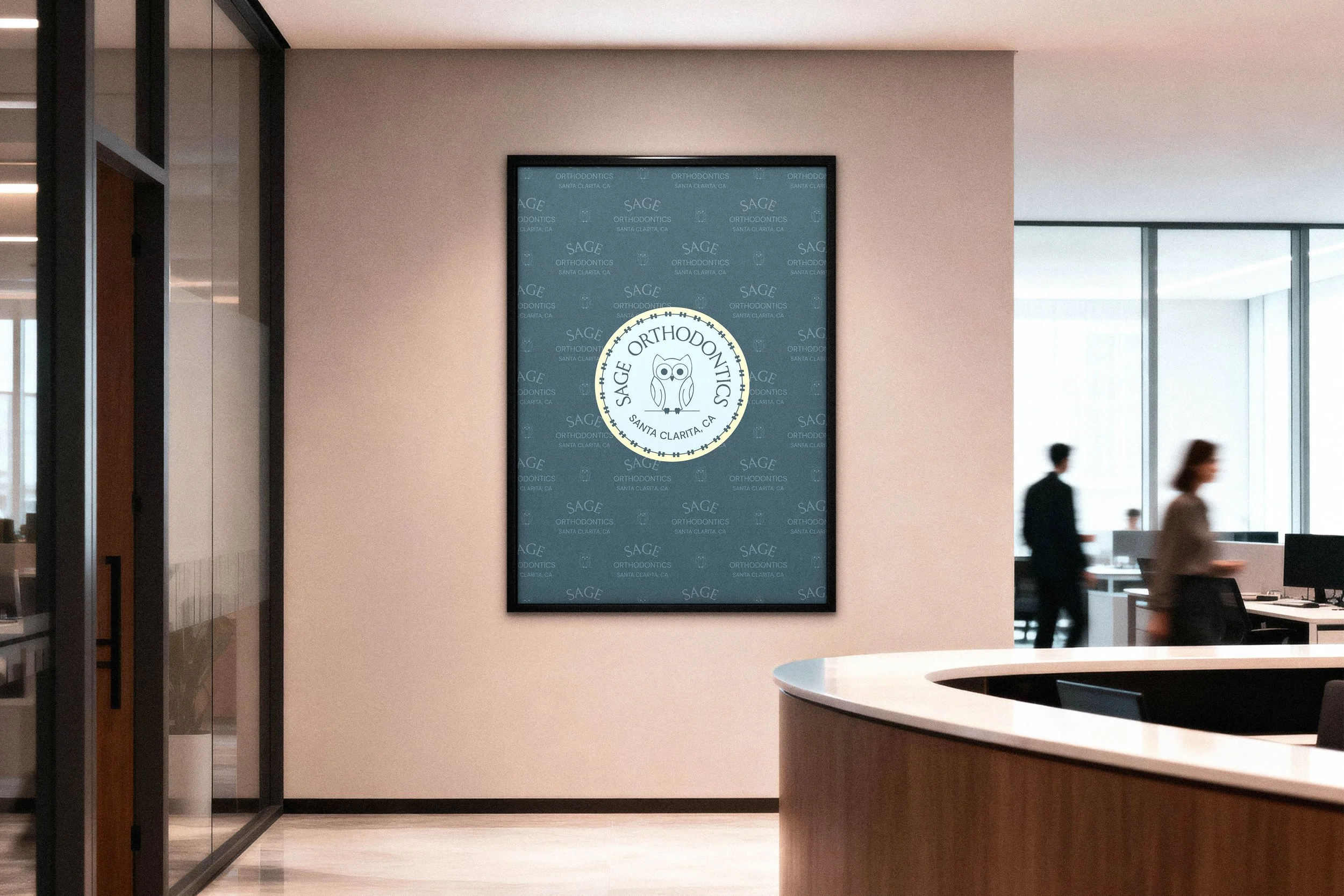 Sage Orthodontics logo displayed in a frame.