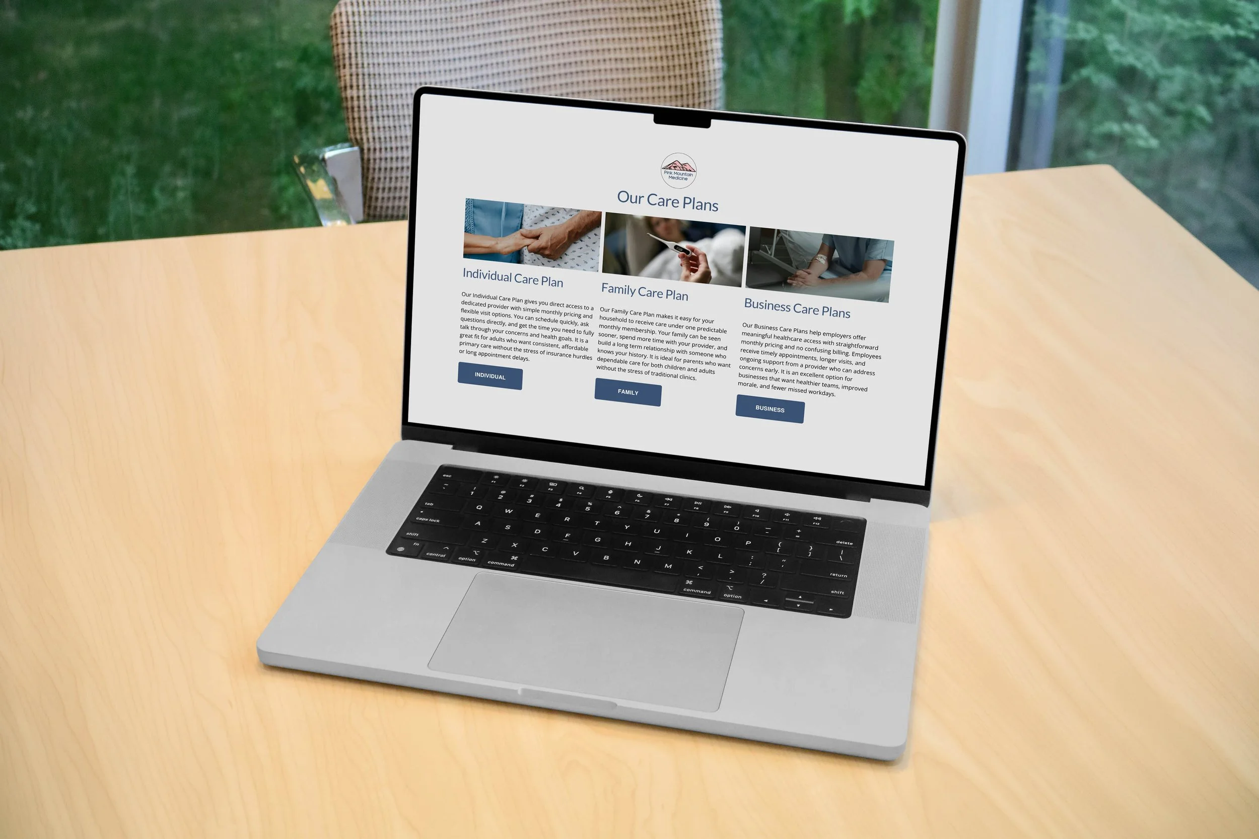 Pink Mountain Medicine Website Homepage
