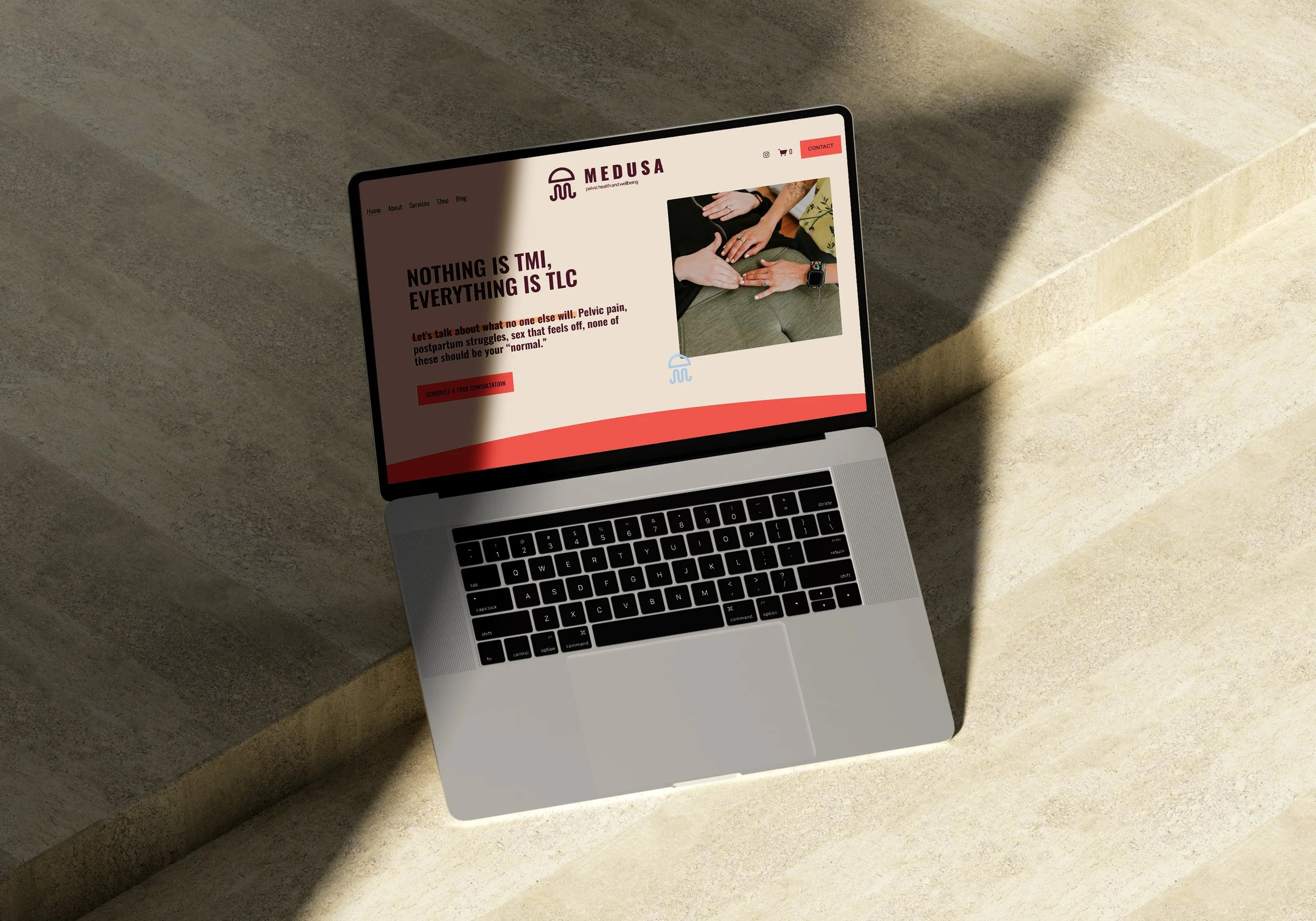 Medusa Pelvic website homepage