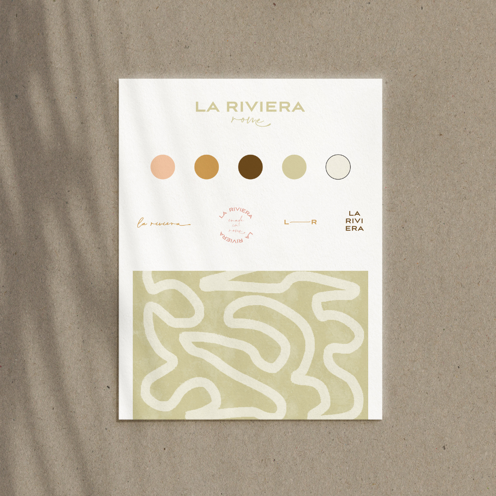 Pre-made brand guide for La Riviera.