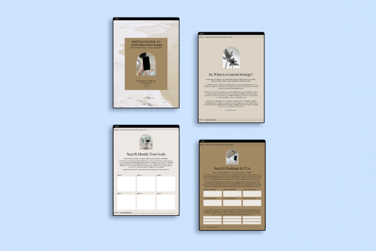 Social Media Content Strategy Workbook iPad Mockup by Salt Social Co