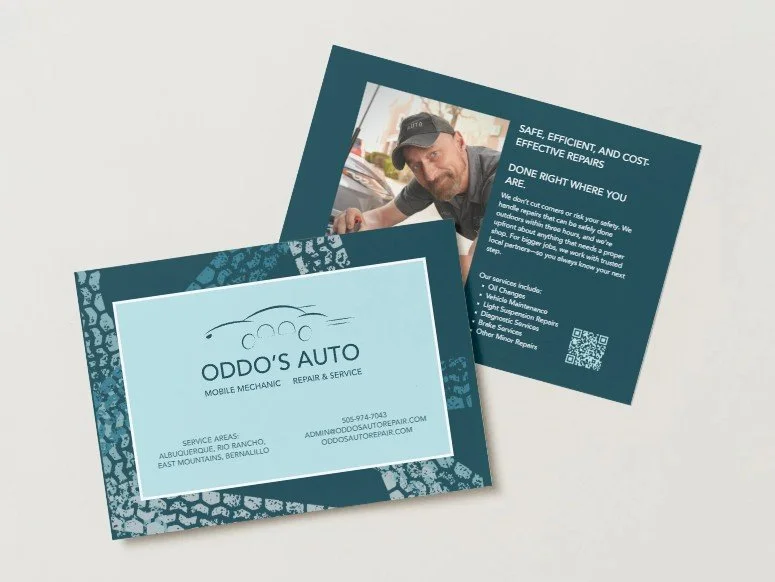 Oddo’s Auto business card