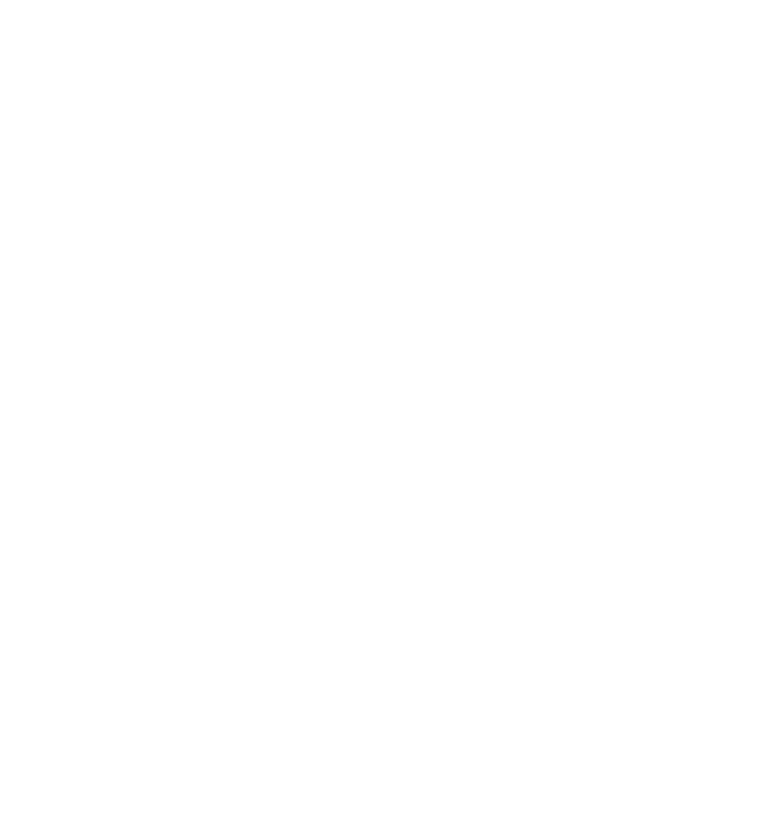 Close-up of a stylized black and white logo or symbol with abstract shapes.