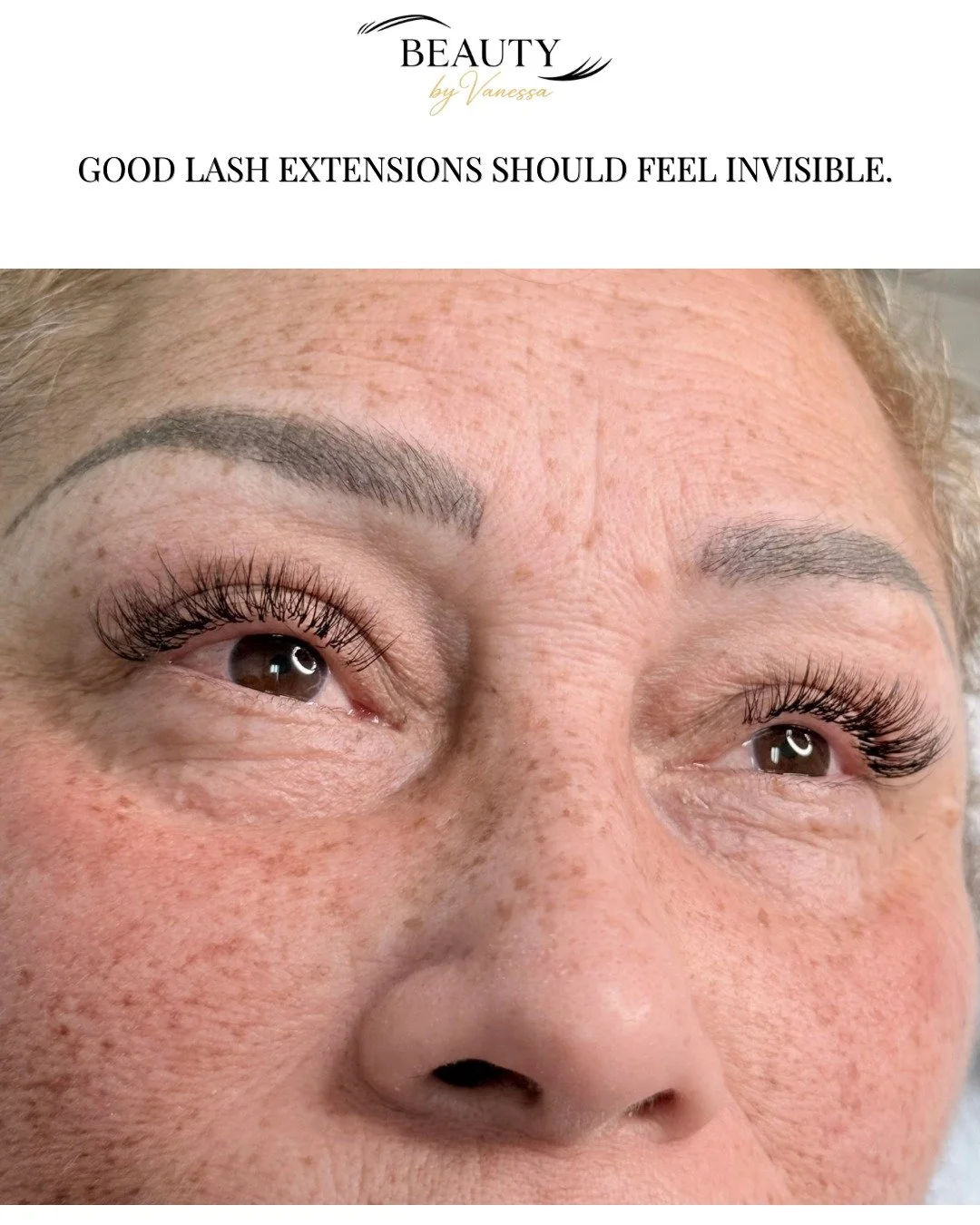 GOOD LASH EXTENSIONS SHOULD FEEL INVISIBLE. 

&ldquo;Will I be able to feel them?&rdquo;

It&rsquo;s one of the questions I hear most often.

The answer should always be:

You shouldn&rsquo;t.

Whether you love Classic, Hybrid, Volume, Wispy, or Cat 