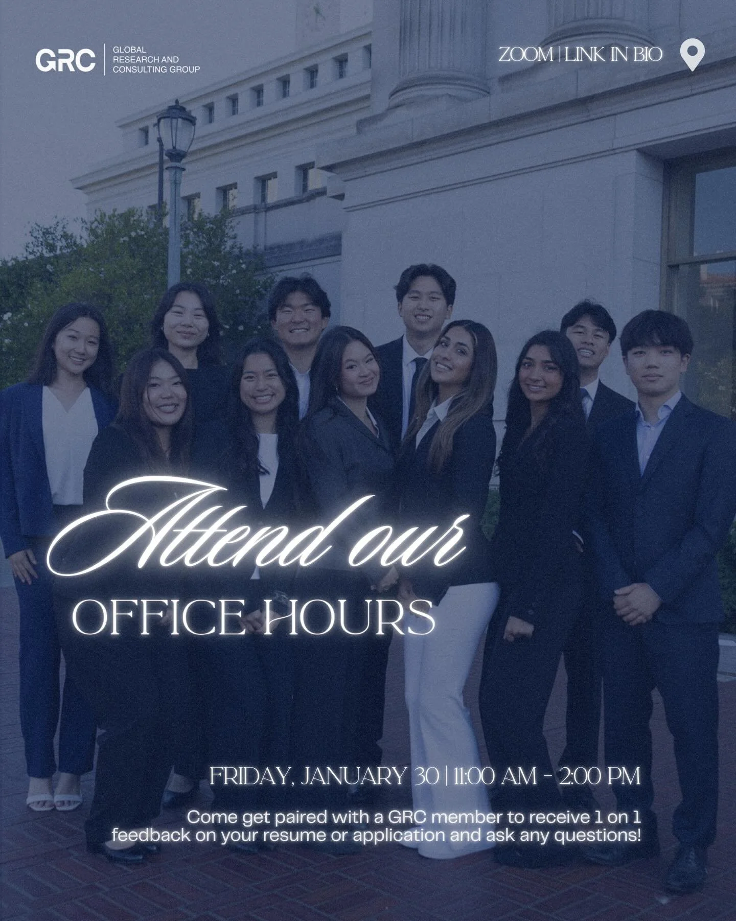 Come work one-on-one with a GRC member to polish off your resume and application due at 4:00 PM TODAY! Zoom link in bio. 📝