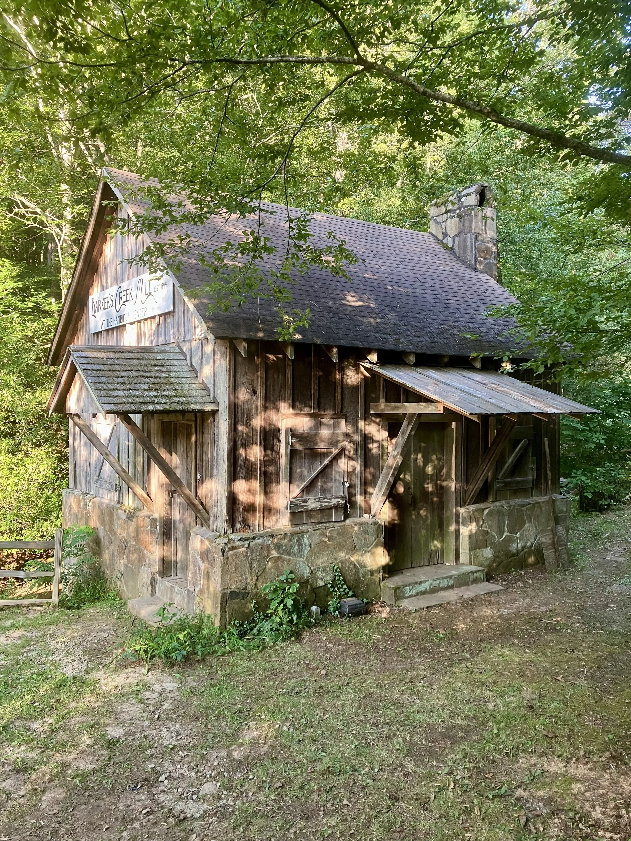Traditional Appalachian craftsmanship showcased at historic Barker's Creek Mill.