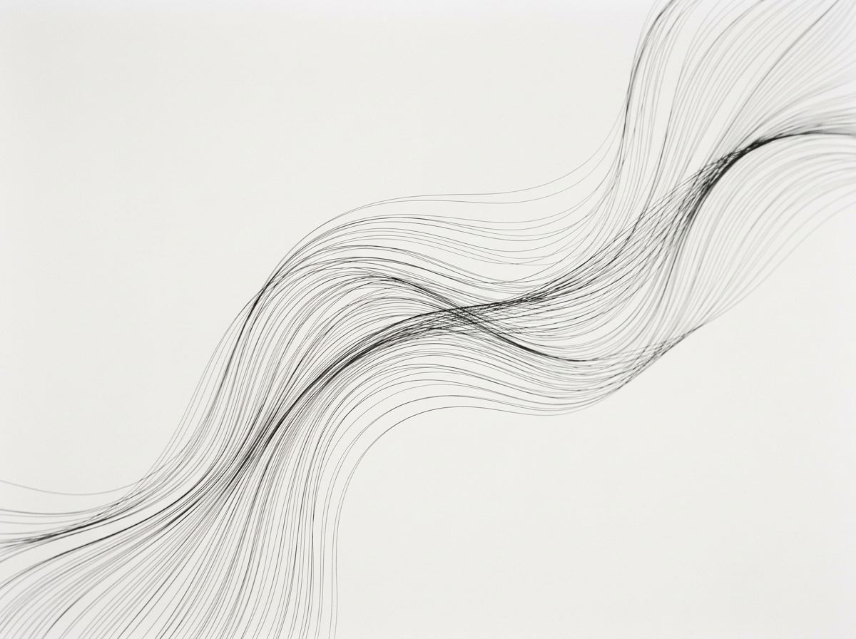 Abstract line artwork featured at Saynt Aesthetics