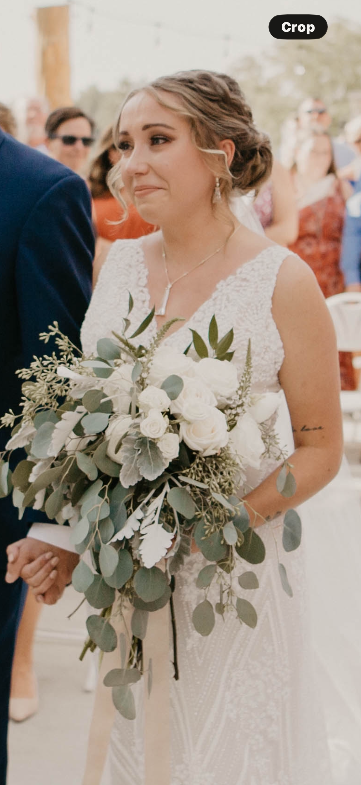 White Rose Bridal Bouquet