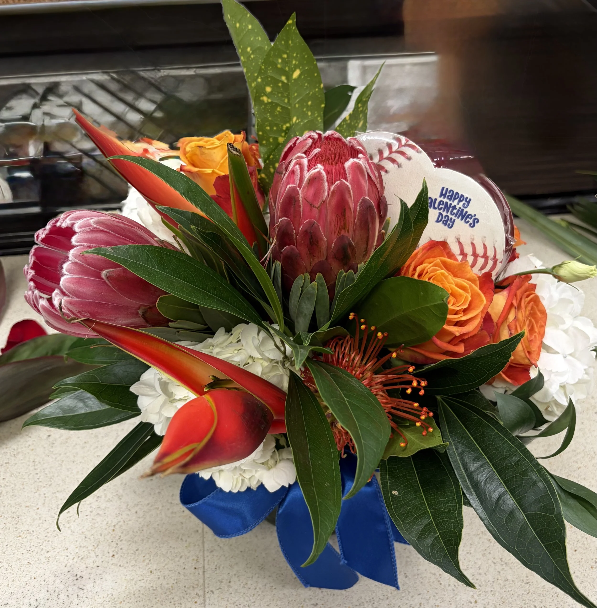 Exotic Charm Baseball Bouquet