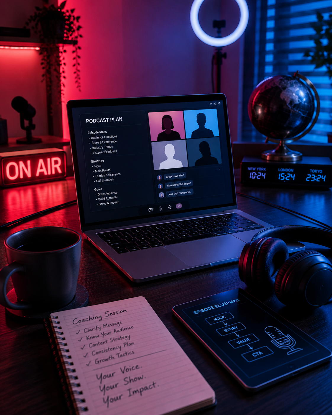 Online Podcast Coaching for Creators Worldwide