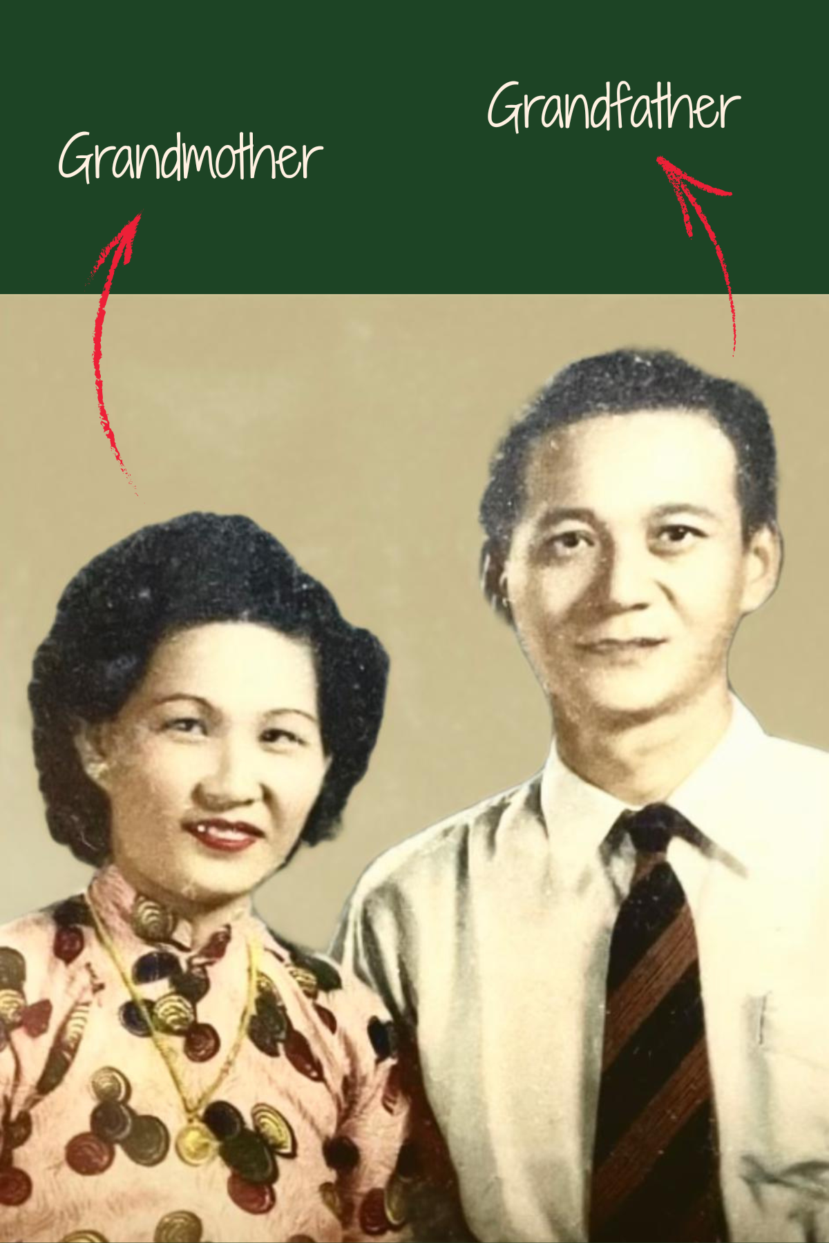Portrait of Nan Yang founder's grandparents, whose kopitiam in Melaka inspired the brand.