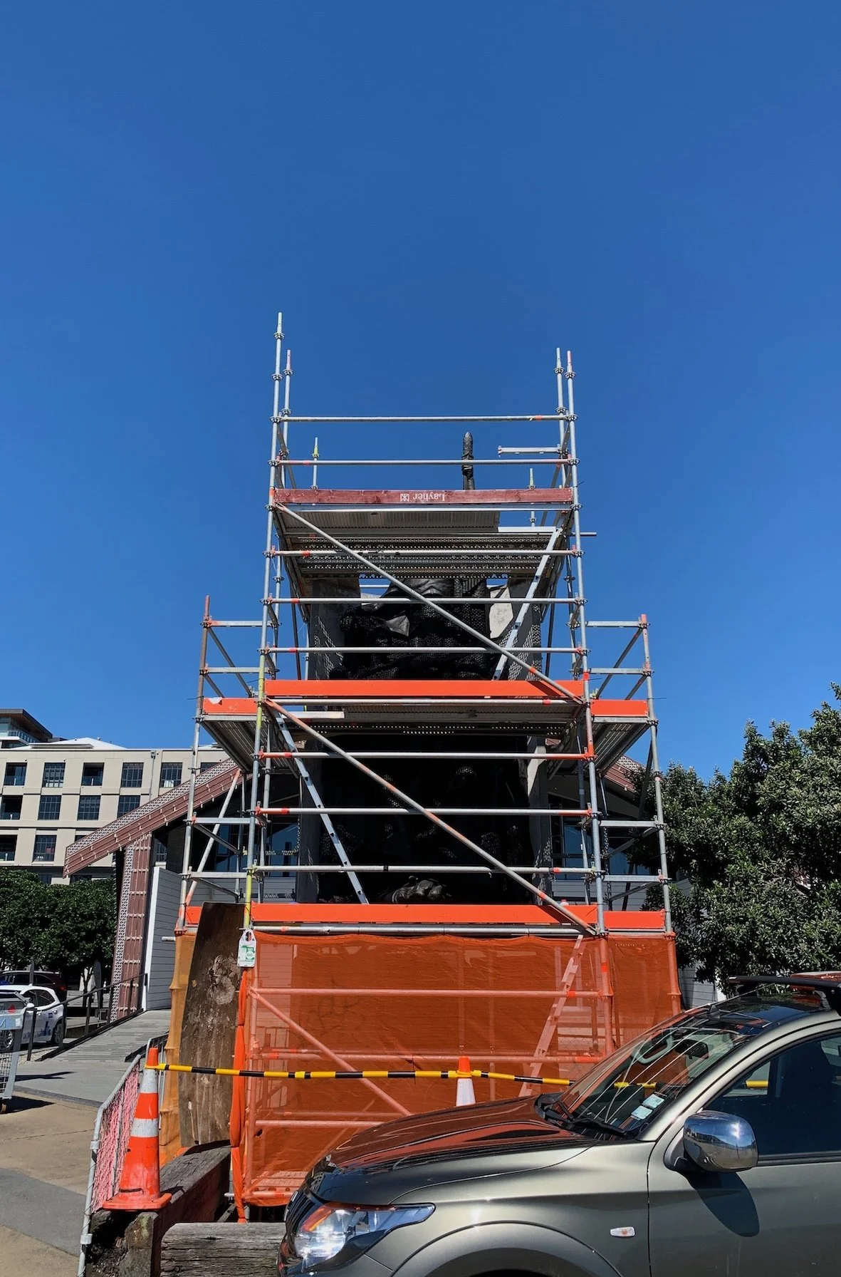 Kupe. Wellington Waterfront.
Scaffolding
