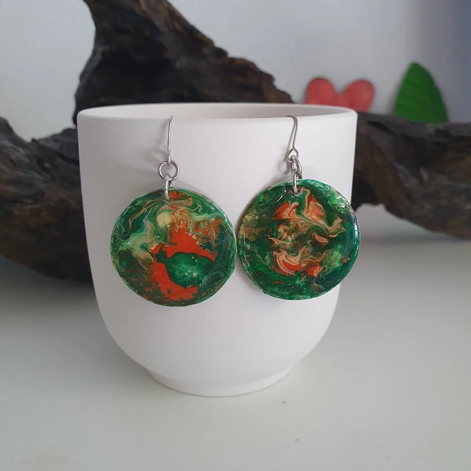 Abstract Resin Earrings