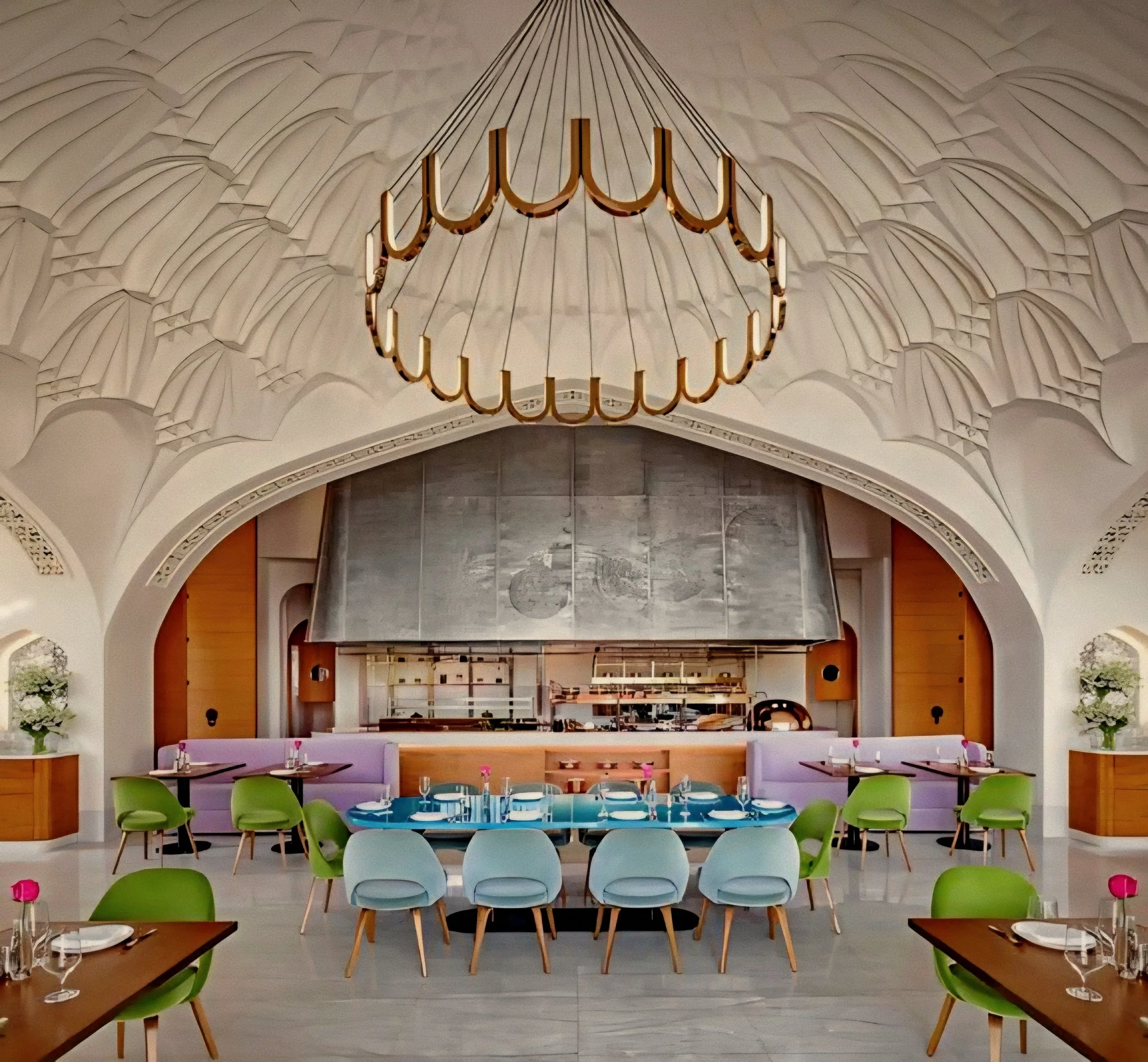 Ariana's Persian Kitchen featuring vaulted arches at Atlantis The Royal luxury beach resort palm jumeirah dubai