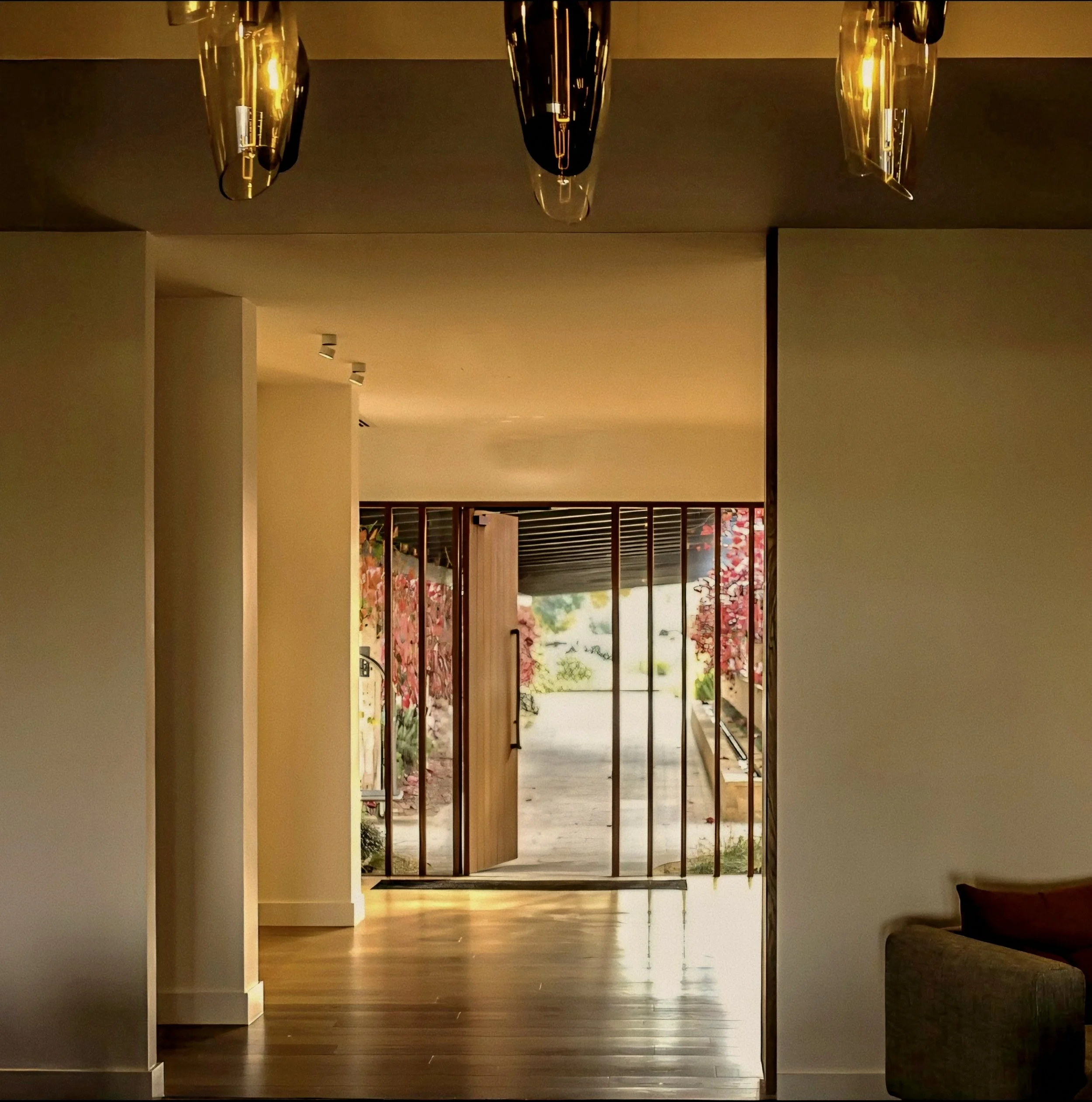 The Louise beckons luxury vineyard resort entry corridor in Marananga Barossa Valley South Australia.