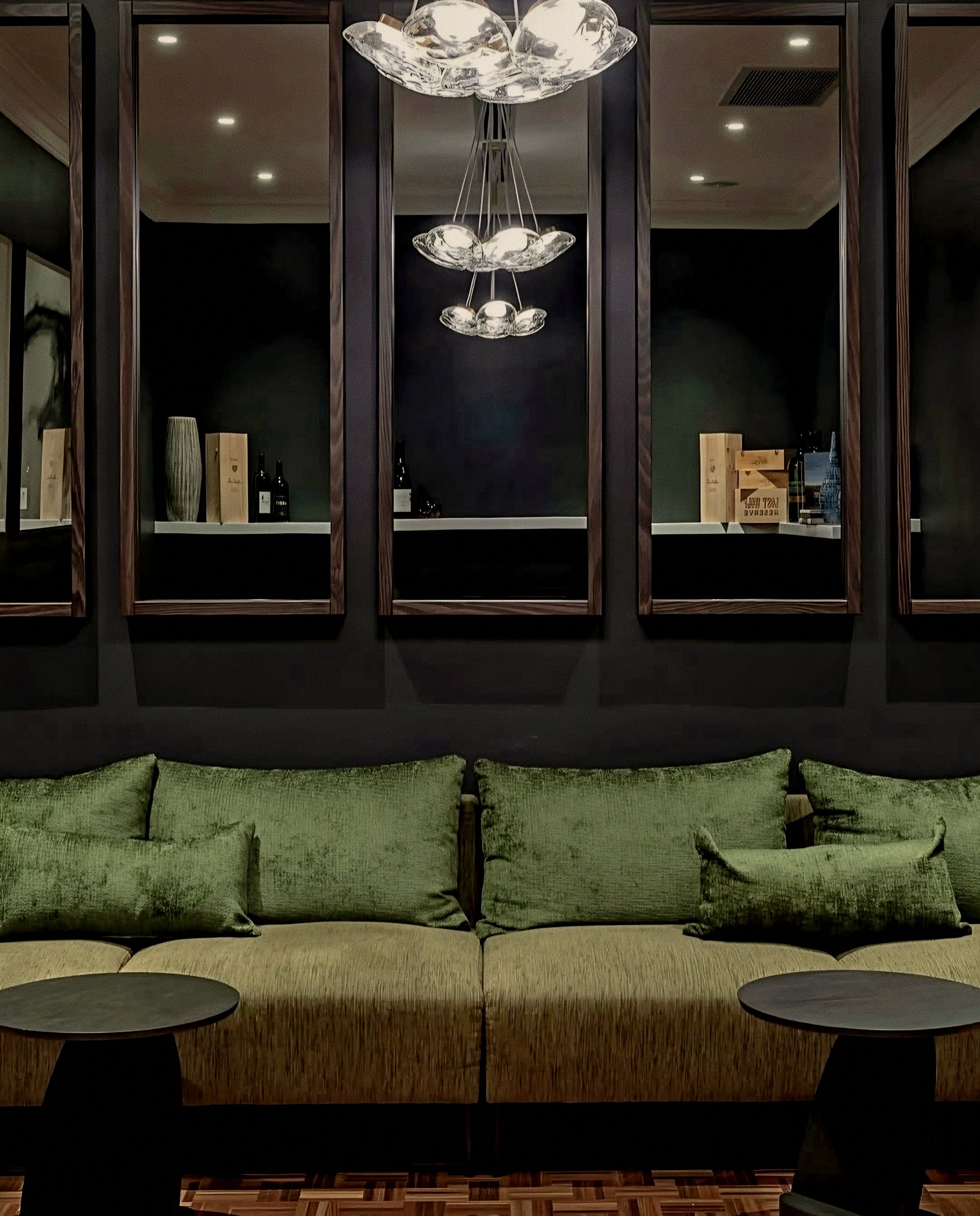 The Louise beckons luxury vineyard resort olive lounge in Marananga Barossa Valley South Australia.