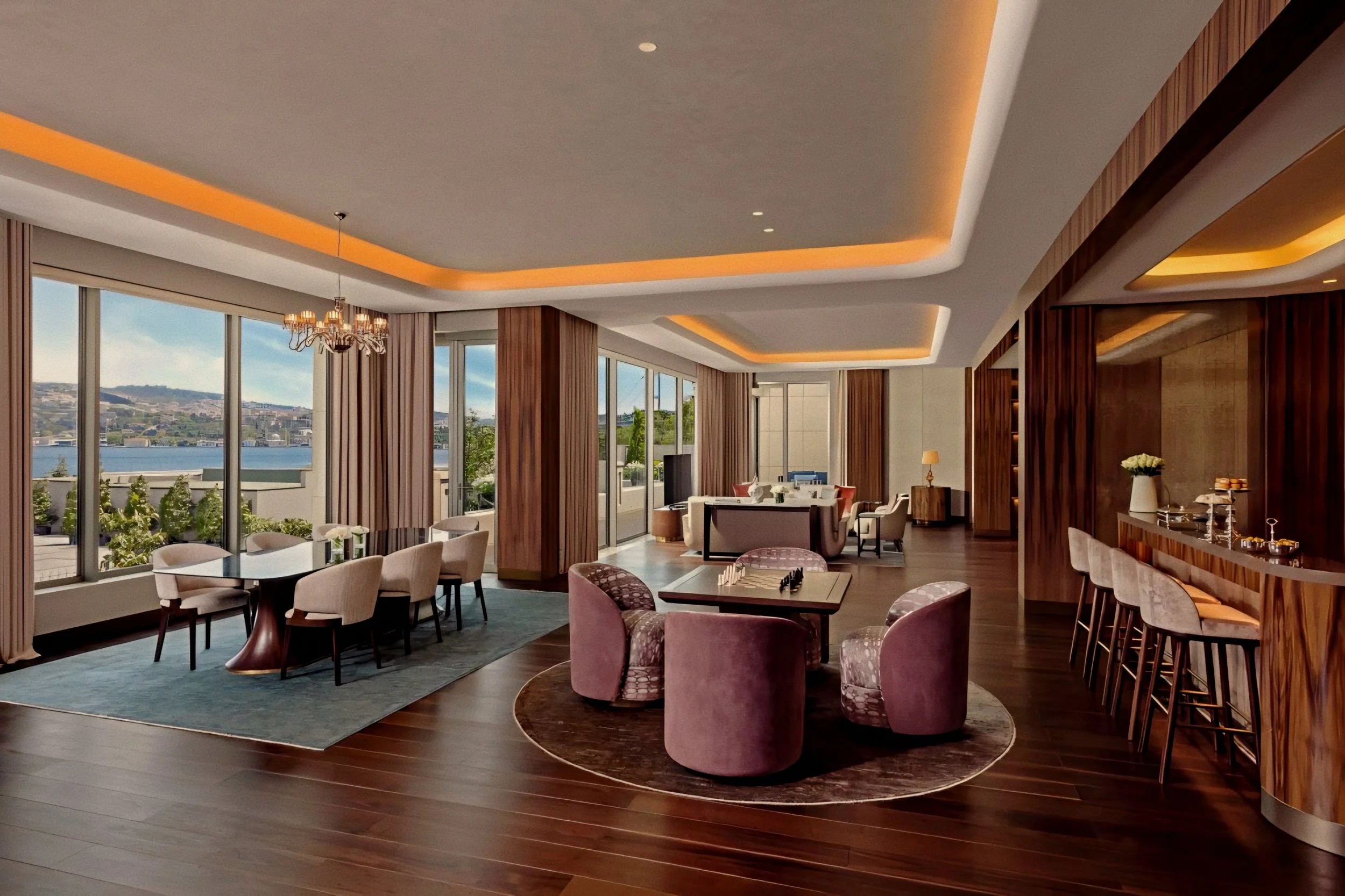 The Massengis Stone Waterfront Pavilion of Yalı-Inspired Light: Mandarin Oriental Bosphorus 