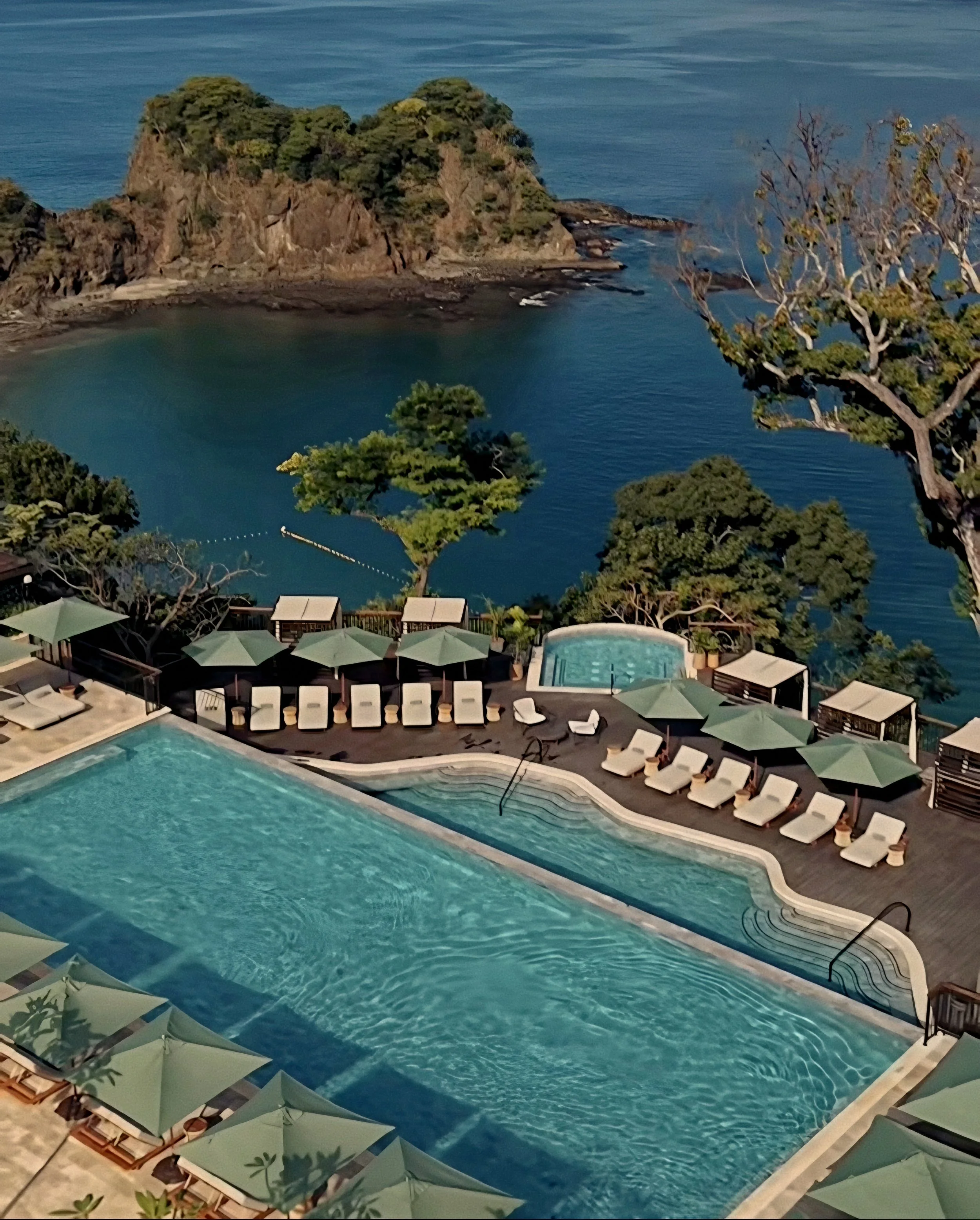 Sukabumi cliffside infinity pool at Nekajui, Peninsula Papagayo, a Ritz-Carlton Reserve Costa Rica