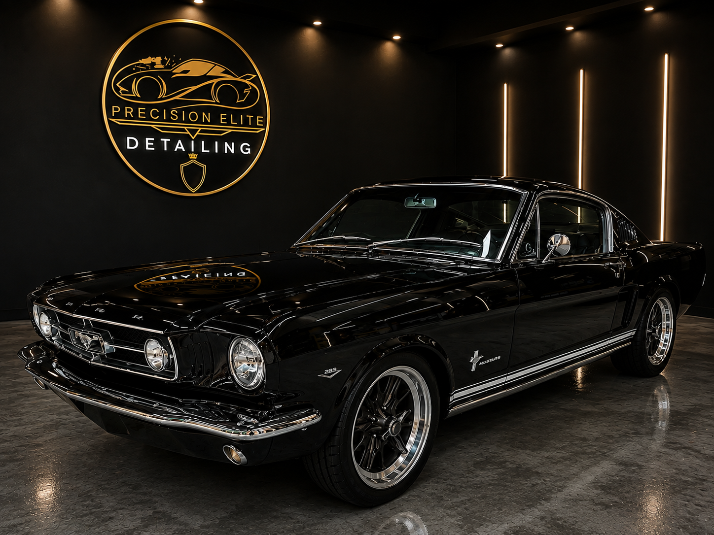 ford mustang at precision elite that we coated