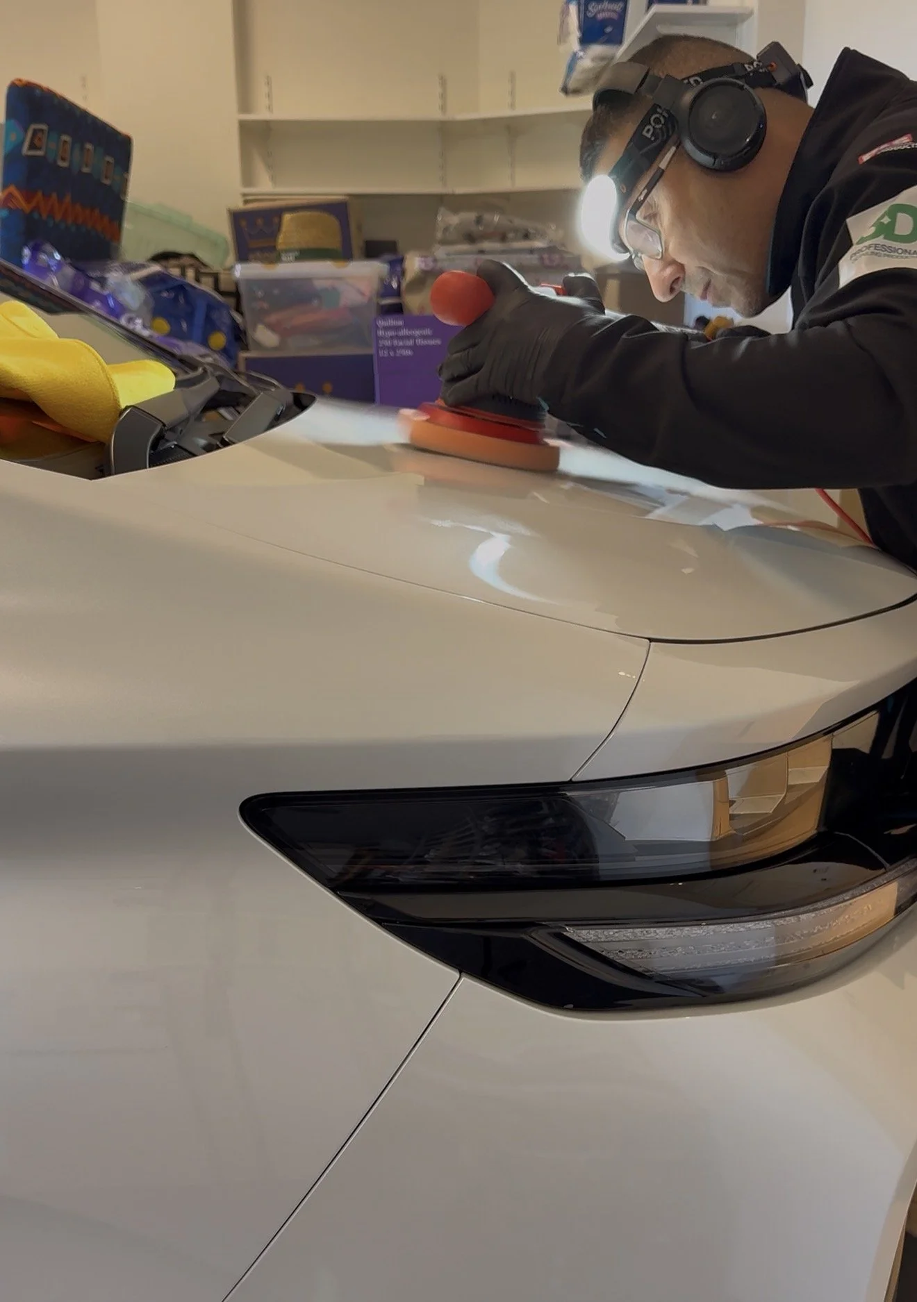 peter at precision elite detailing  doing correction on a Toyota .