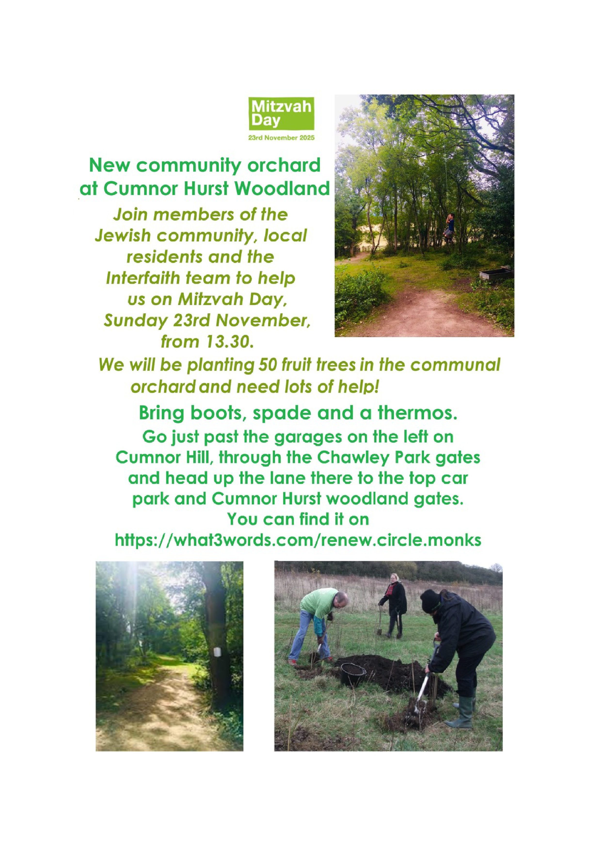 An Invitation for Mitzvah Day