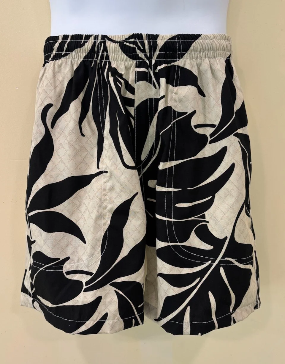 Ani Tan-Black Pocket Walk Shorts