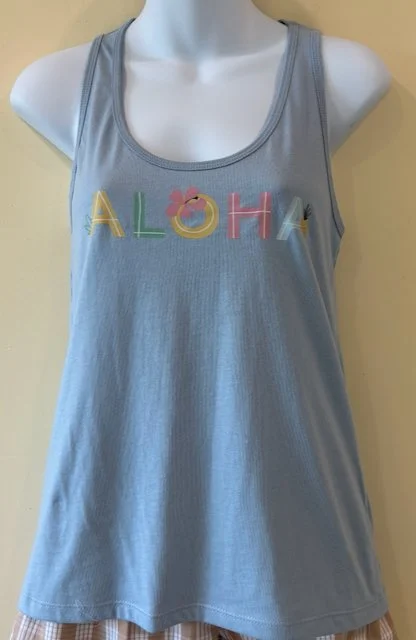 Wahine ALOHA Denim Tank