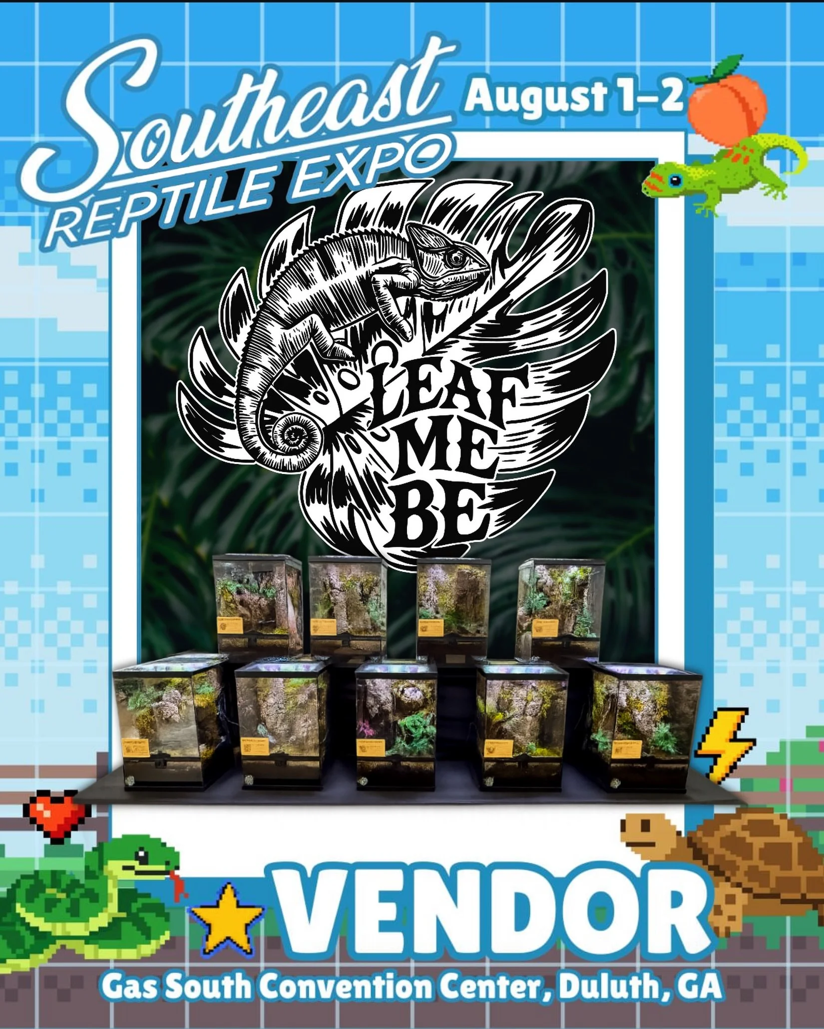 We can&rsquo;t wait to be back in Georgia!  We&rsquo;re coming in hot for the Southeast Reptile Expo next weekend in Duluth, GA!  More of our exhibit-ready vivariums than ever before.  The rarest species in the reptile hobby. Millipedes, live moss, o