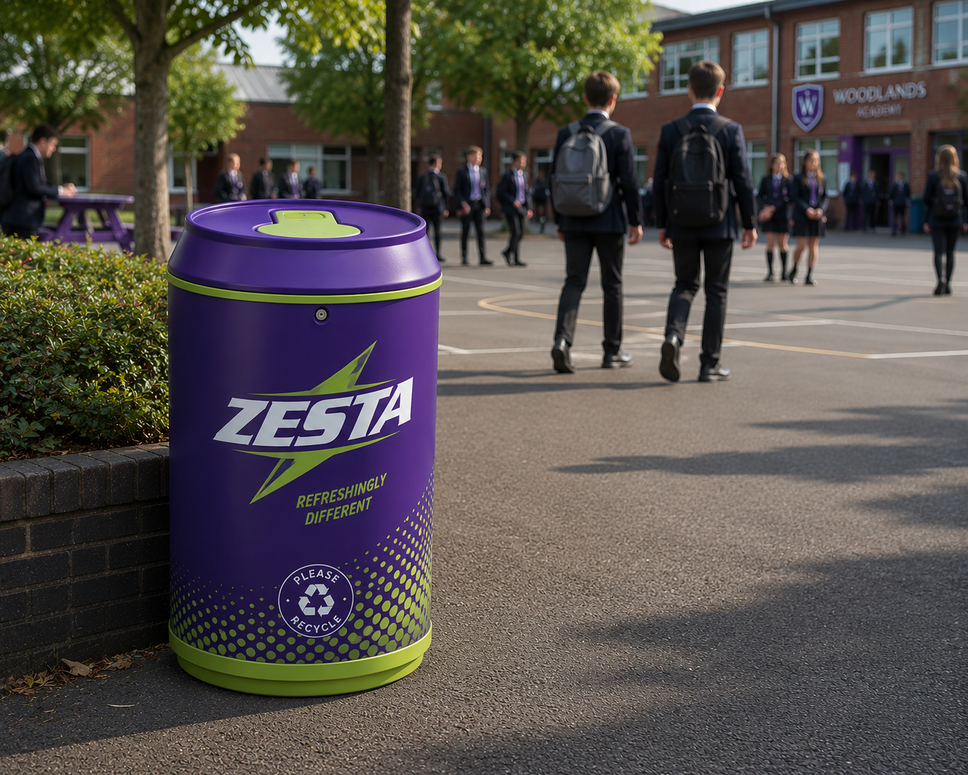 Drink Can Trash Can