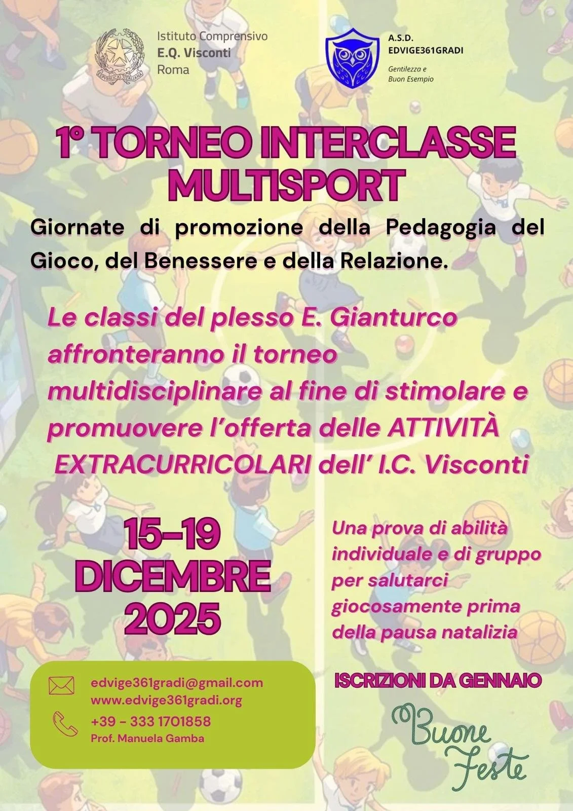 Nell'anno 2025/2026 abbiamo realizzato un grande torneo interclasse che ha coinvolto un intero plesso scolastico. Uno sforzo che ci ha regalato grandi soddisfazioni