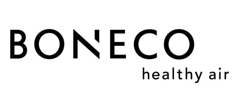BONECO logo with the tagline 'healthy air' in black text on a white background.