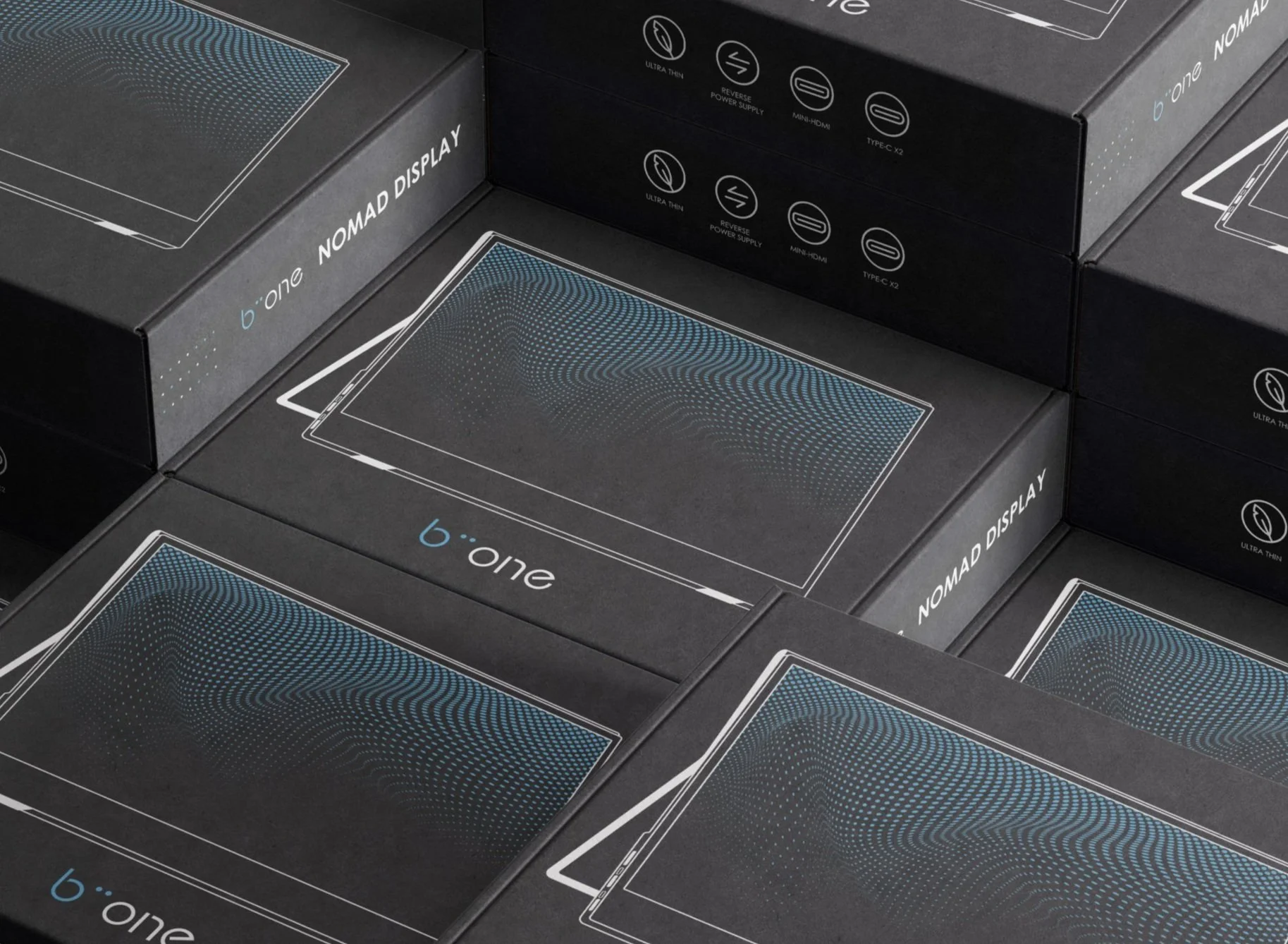Brand identity and packaging design for consumer electronics brand — "Biione"