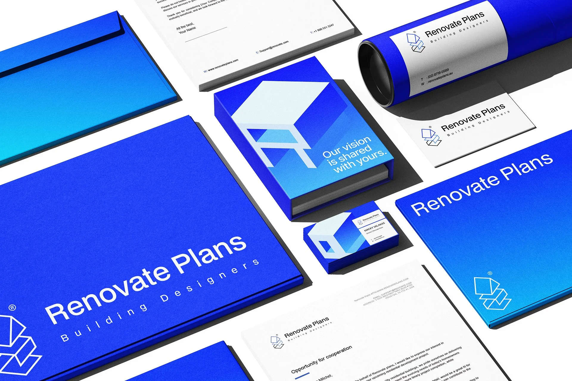Design System for Construction company "Renovate plans"