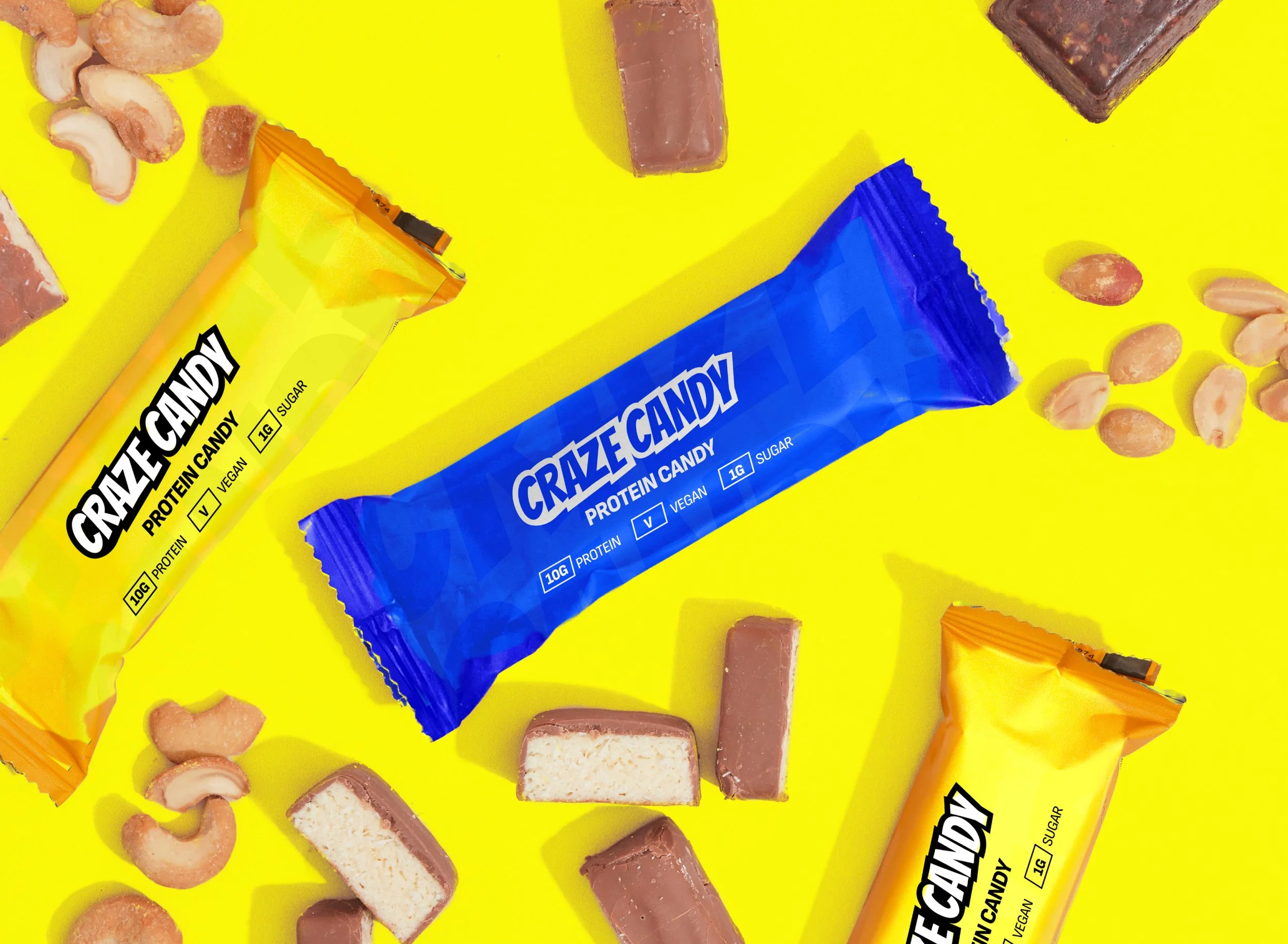Packaging, mascot and full branding for - "Craze candy" snack brand