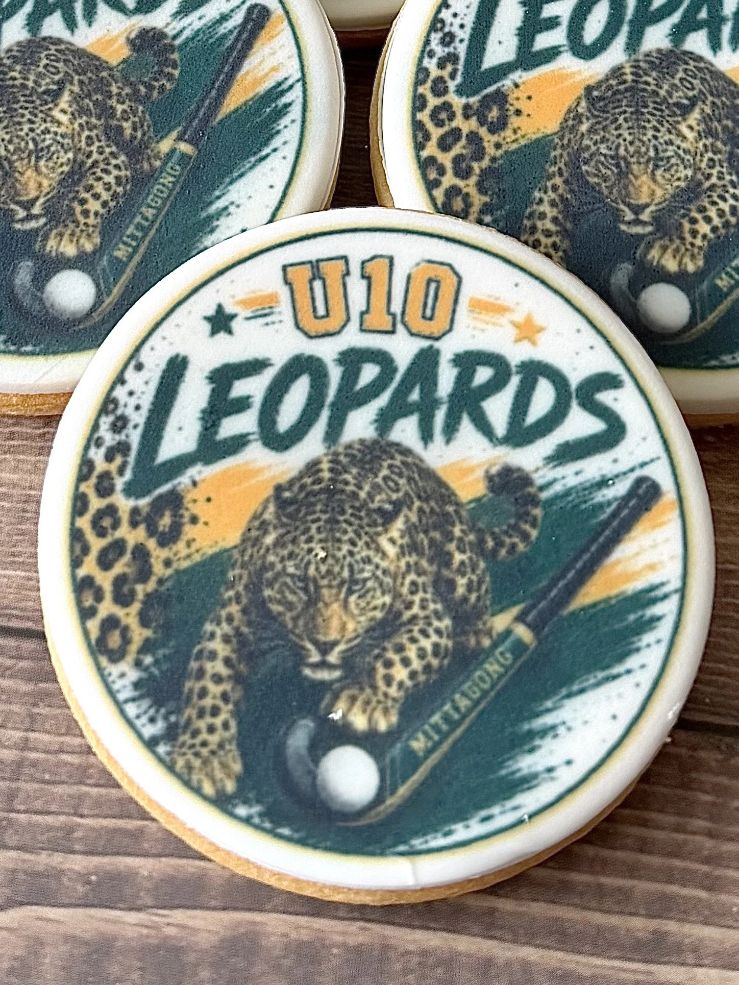 Hockey custom edible image cookie
