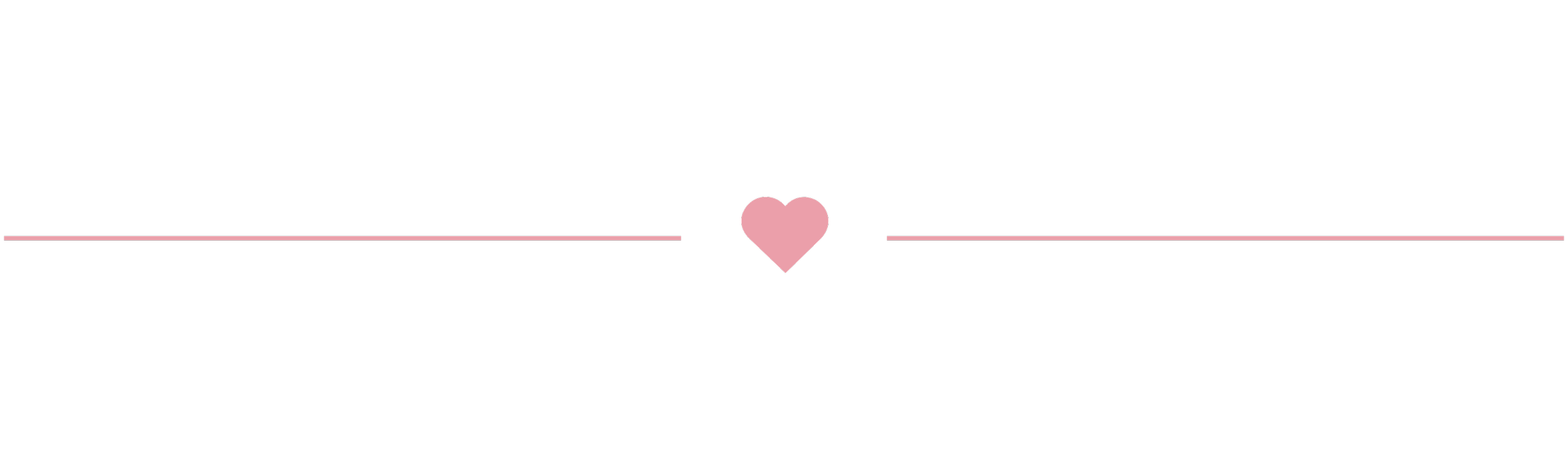 pink heart divider