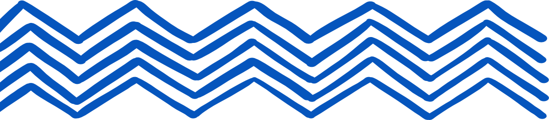 Pattern of blue zigzag lines on a black background.