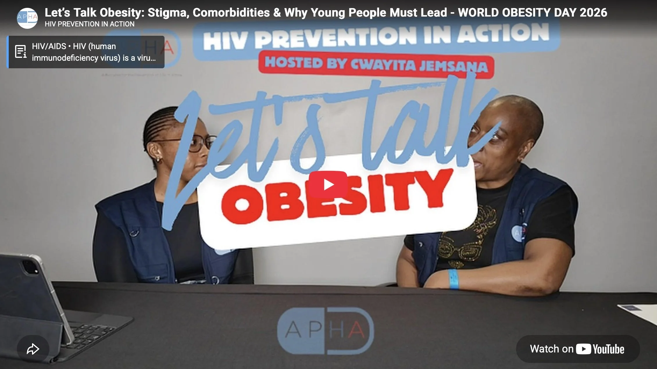 [Podcast] Let’s Talk Obesity: Stigma, Comorbidities &amp; Why Young People Must Lead - WORLD OBESITY DAY 2026