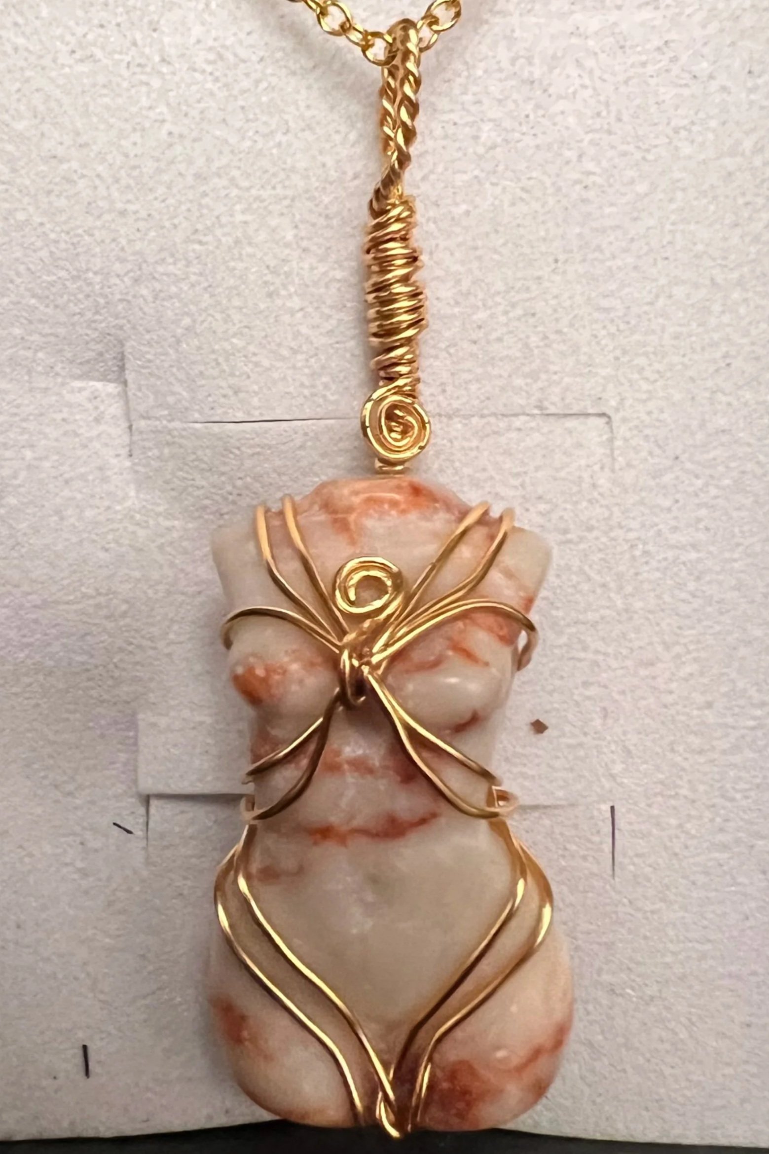 Marble Goddess Pendant