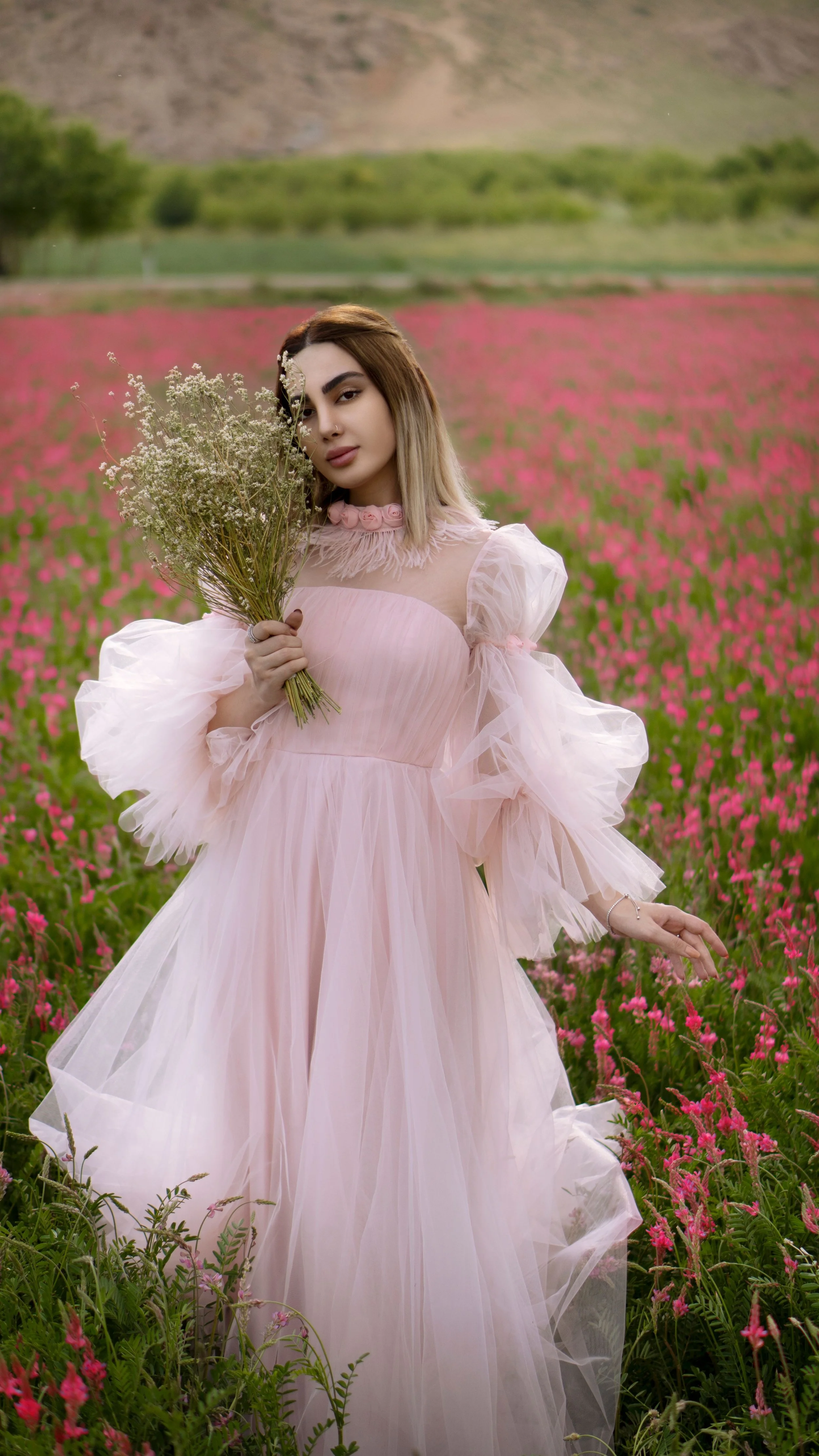 Beautiful Baby Pink Ruffle Dress