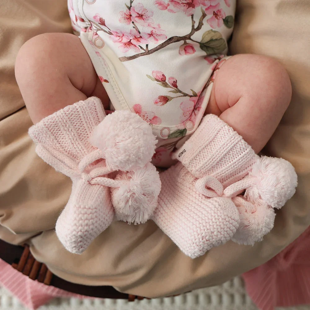 Organic Cotton Knit Booties