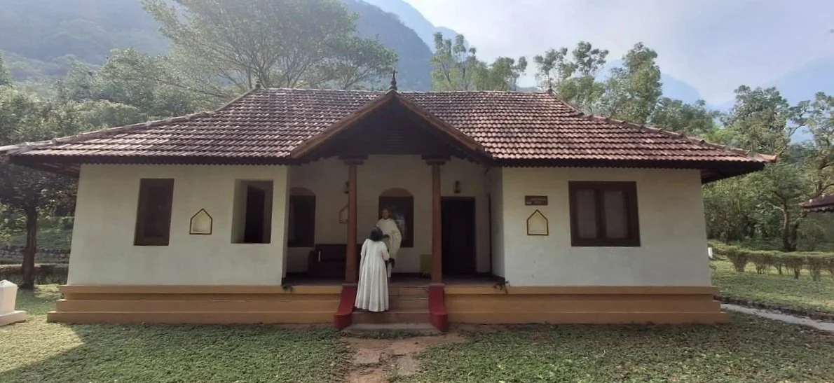 Une maison traditionnelle au centre de cure ayurvédique