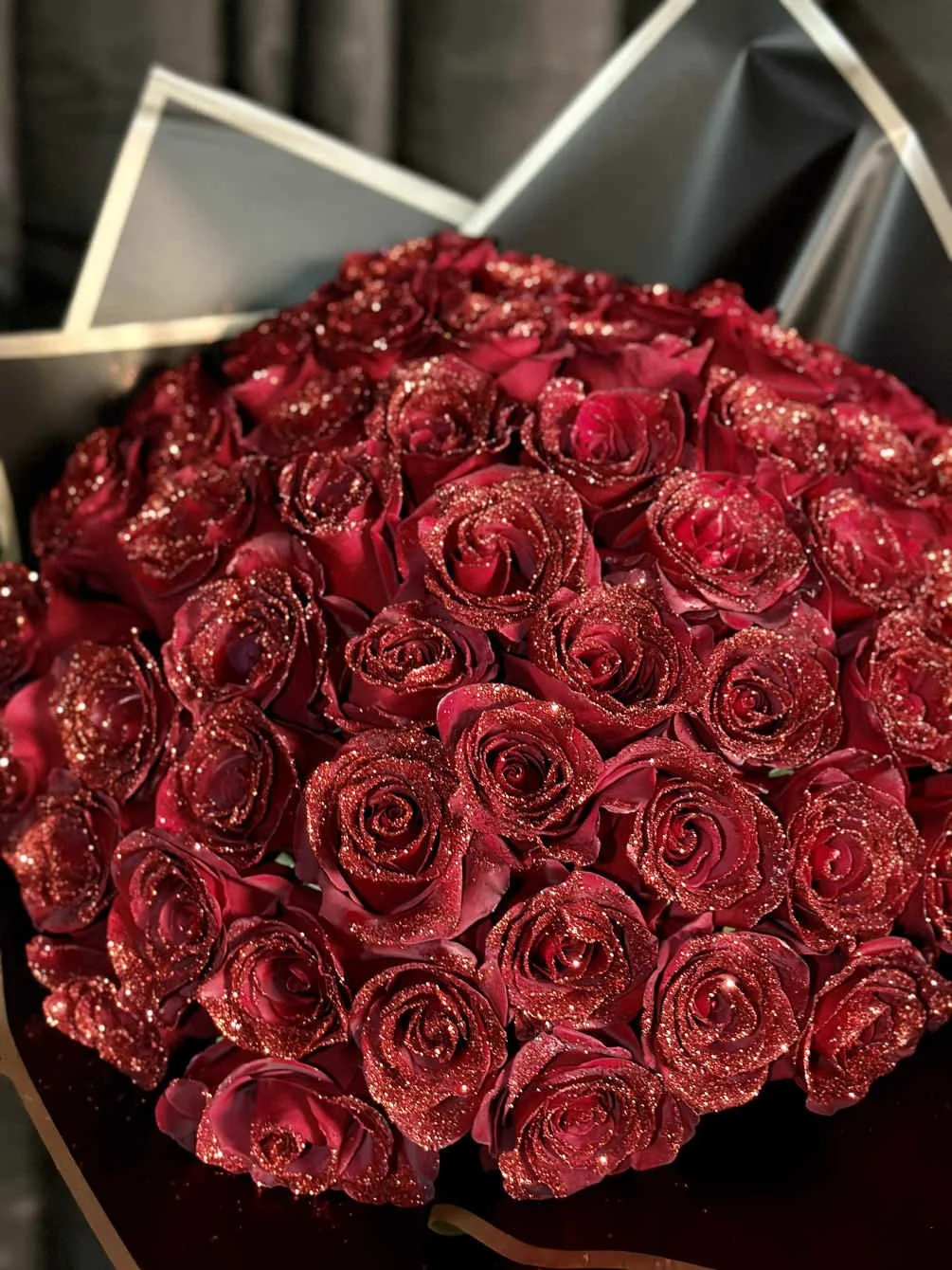 Rose Bouquet Glitter Add-On | A Touch of Sparkle & Luxury