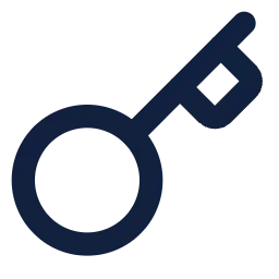 Icon of a key.
