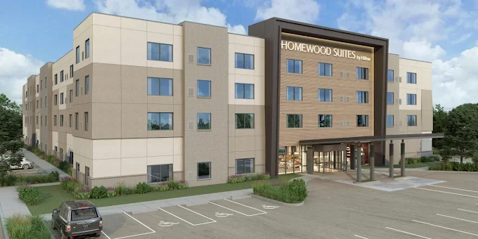 Exterior rendering of the Homewood Suites in Walker, MI