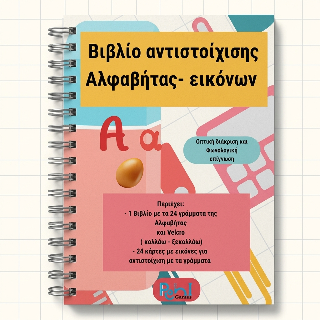 Βιβλίο αντιστοίχισης Αλφαβήτας- εικόνων