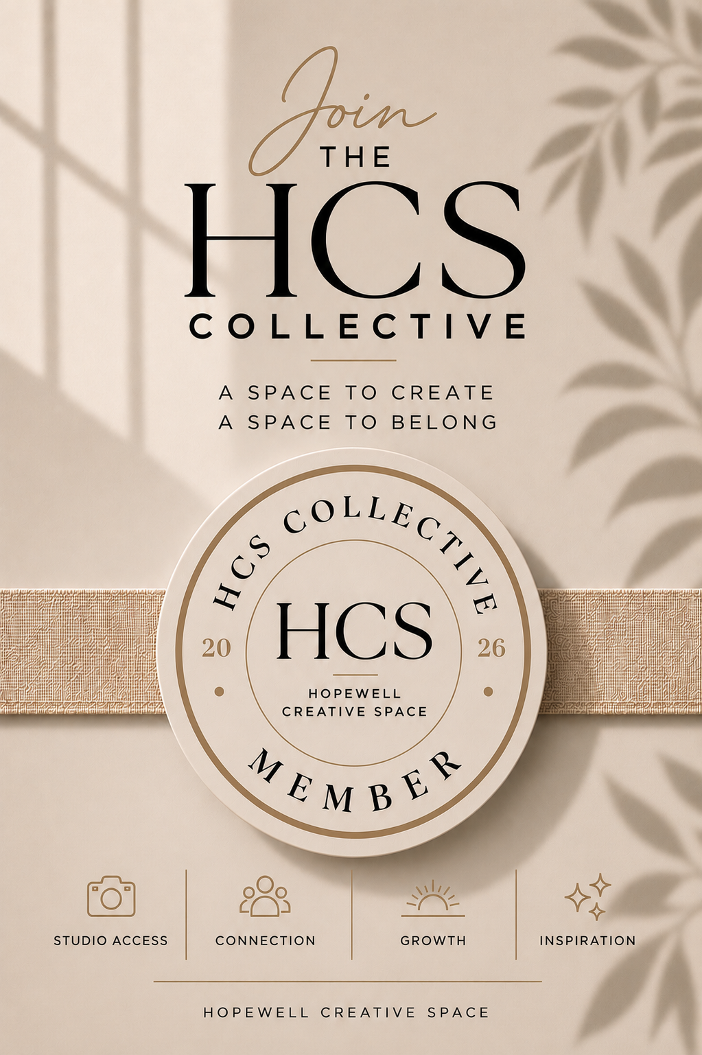 HCS Collective creative studio membership at Hopewell Creative Space